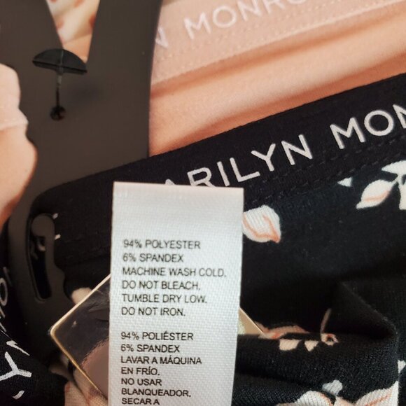 NWT MARILYN MONROE SZ M 5-Pack Super Soft Panties Briefs Pink Black Patterns - Picture 8 of 9